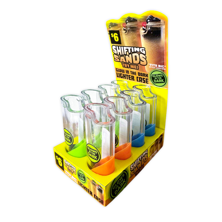 Shifting Sands Glow-in-Dark Lighter Case - 8 Pieces Per Retail Ready Display 41850