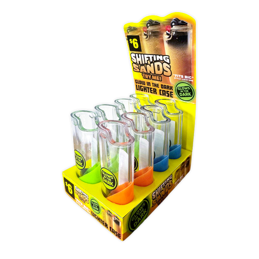 Shifting Sands Glow-in-Dark Lighter Case - 8 Pieces Per Retail Ready Display 41850