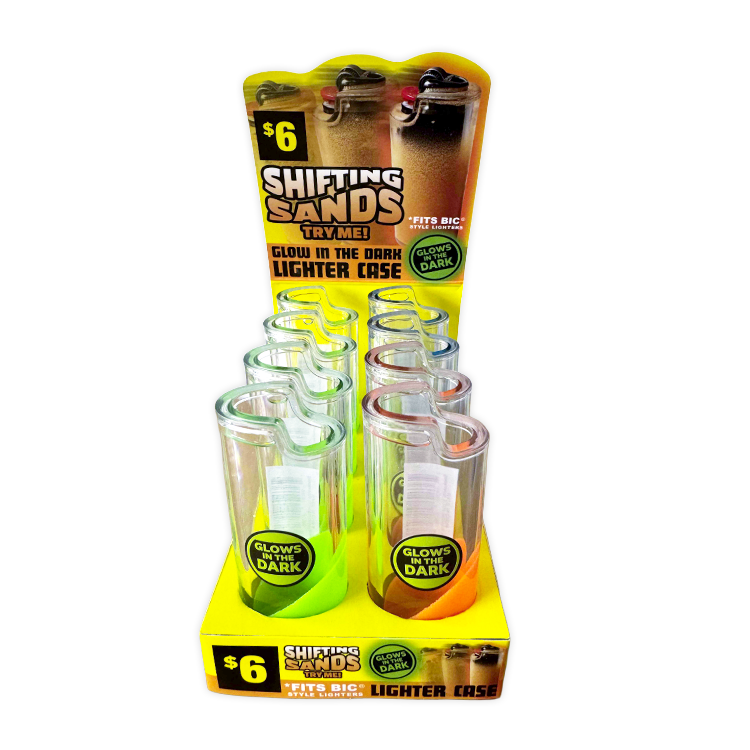 Shifting Sands Glow-in-Dark Lighter Case - 8 Pieces Per Retail Ready Display 41850