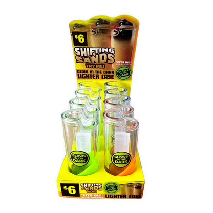 Shifting Sands Glow-in-Dark Lighter Case - 8 Pieces Per Retail Ready Display 41850