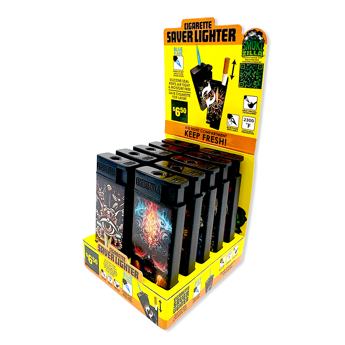 Torch Lighter Cigarette Saver - 10 Pieces Per Retail Ready Display 41856