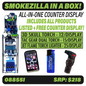 Curated Smokezilla Countertop Lighter Display - 3 Tier 88551 SMOKEZILLA