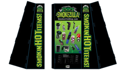 Merchandising Fixture - Corrugated Smokezilla Pre-Priced Floor Display ONLY 974500 SMOKEZILLA
