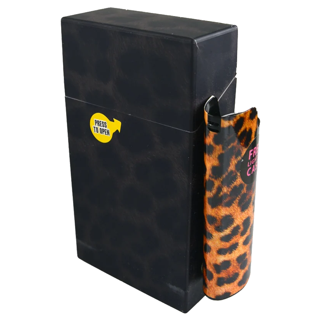 Flip Top Cigarette & Lighter Case