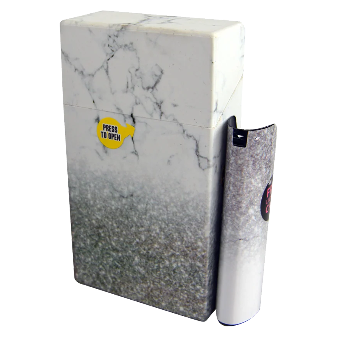 Flip Top Cigarette & Lighter Case