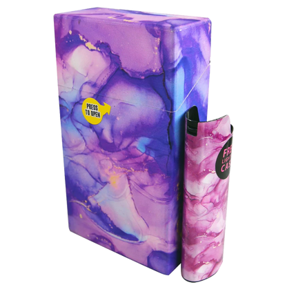 Flip Top Cigarette & Lighter Case