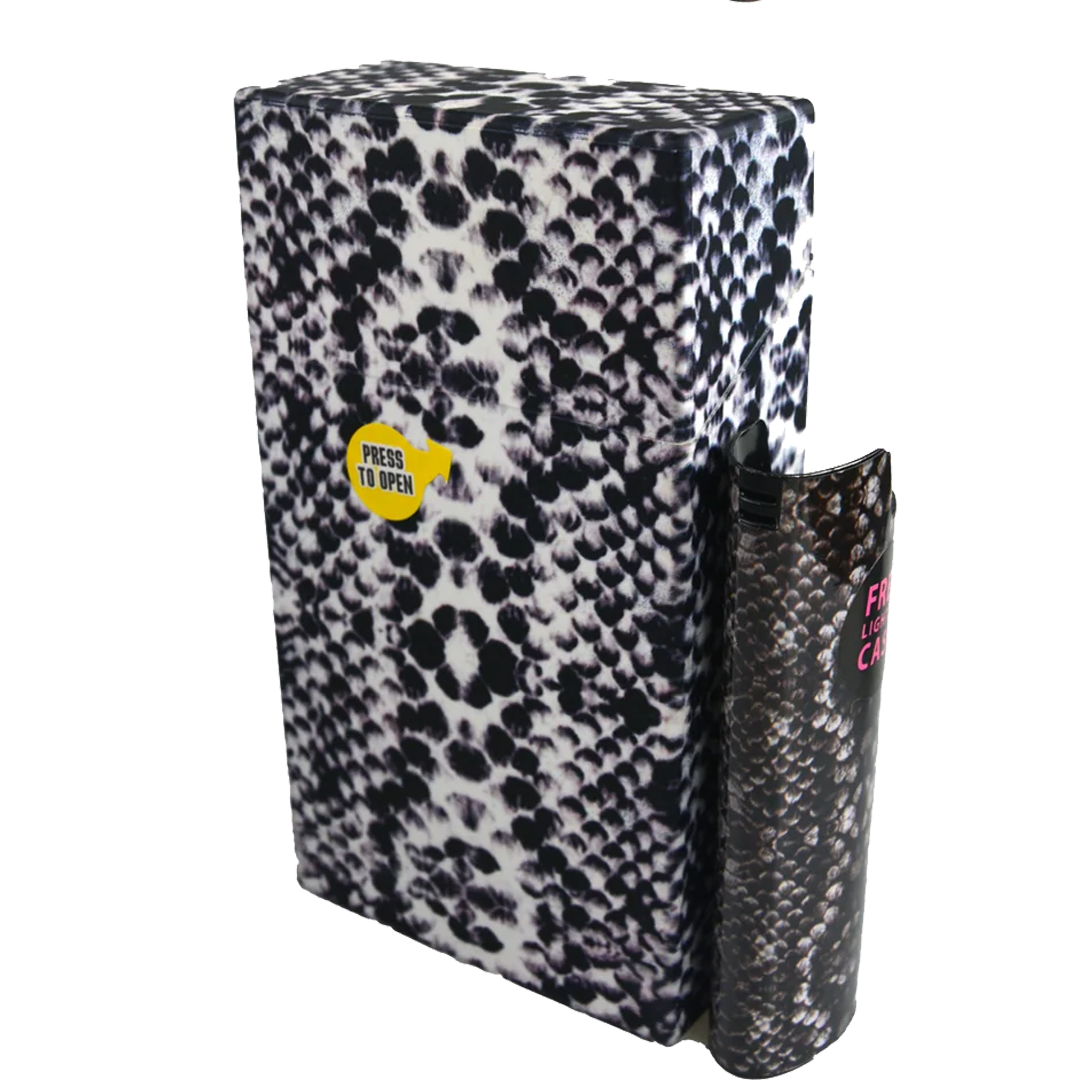 Flip Top Cigarette & Lighter Case