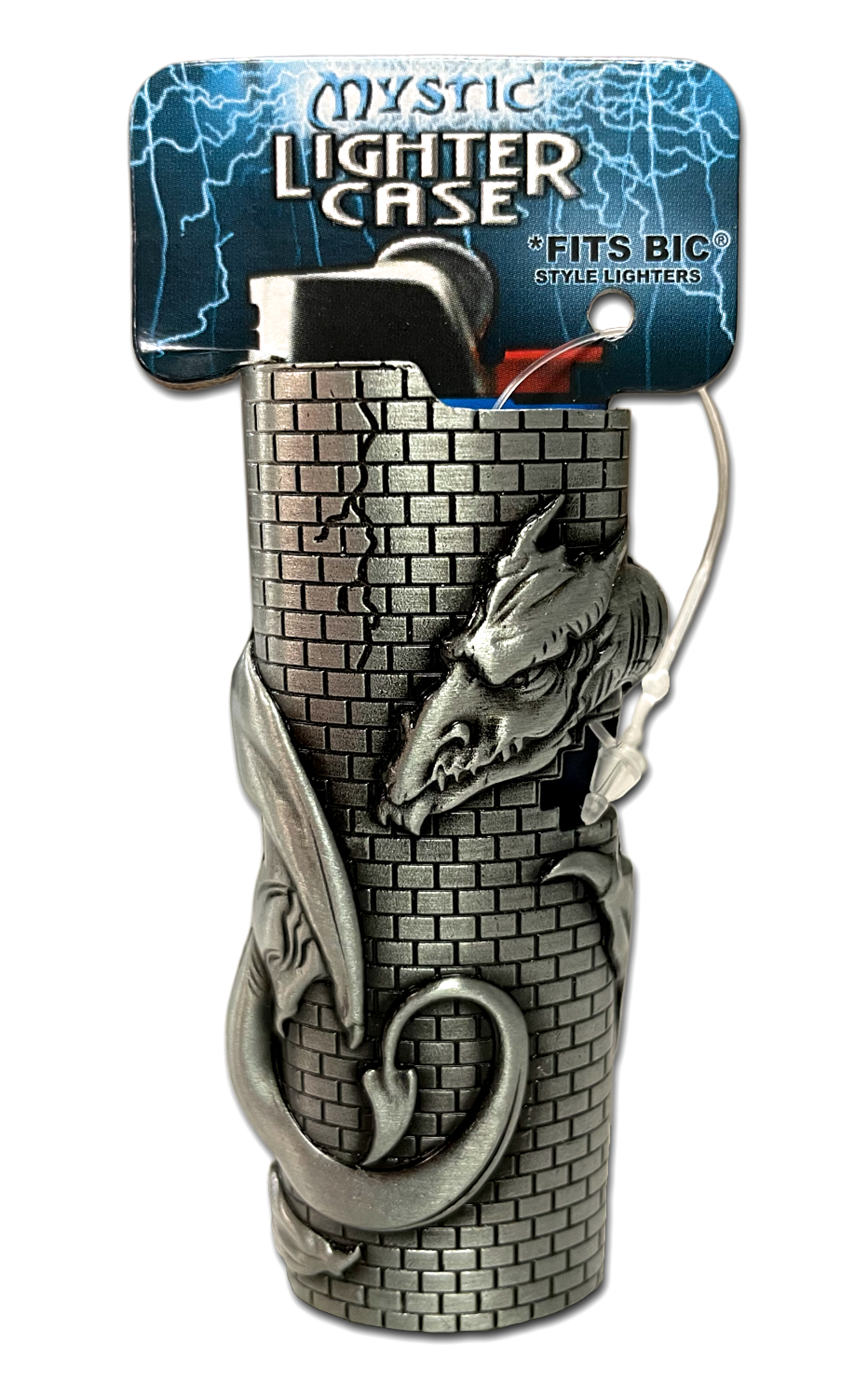 Mystic Metal Lighter Case for BIC Lighters, Lighter Protector - Dragon