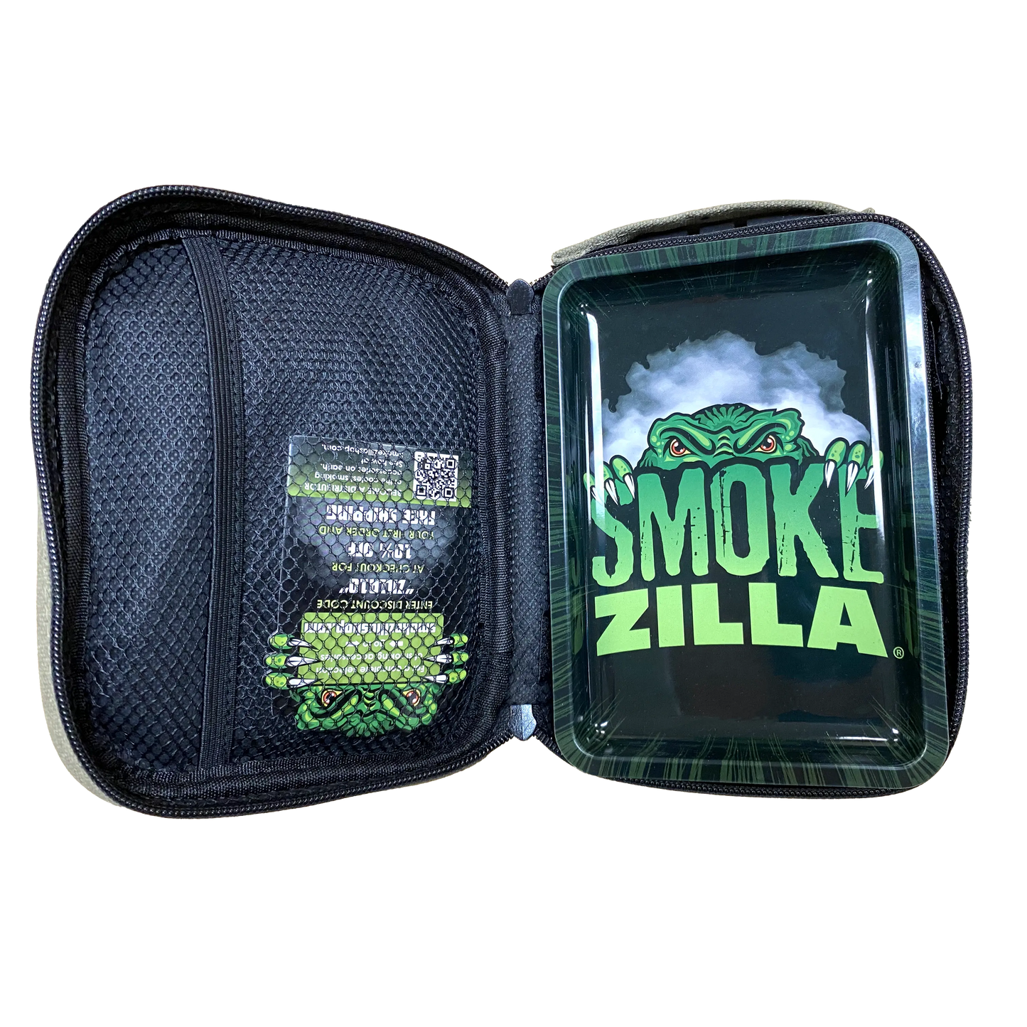 Smell Proof Canvas Lock Bag with Roll Tray - 4 Pieces Per Retail Ready Display 22150 SMOKEZILLA