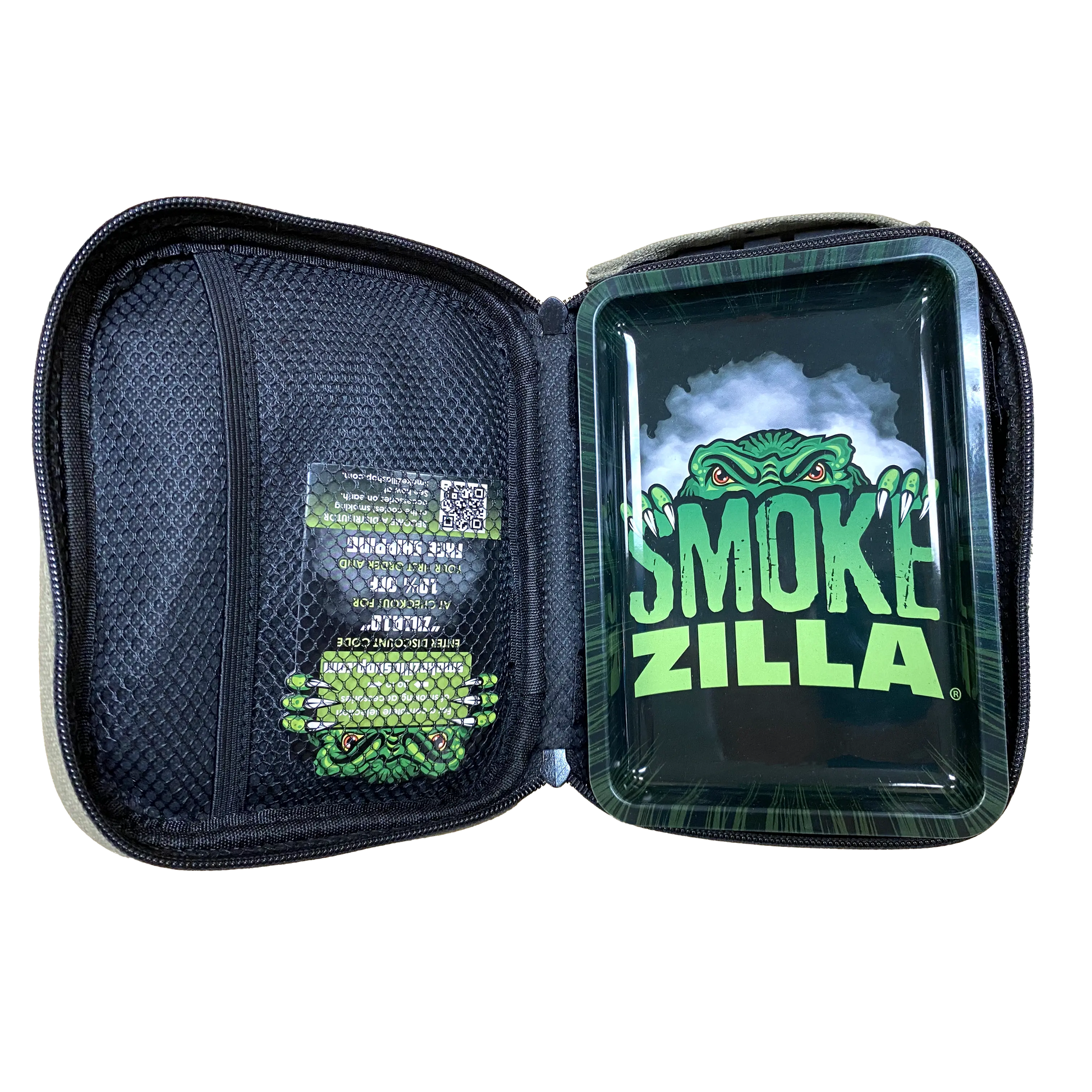 Smell Proof Canvas Lock Bag with Roll Tray - 4 Pieces Per Retail Ready Display 22150 SMOKEZILLA