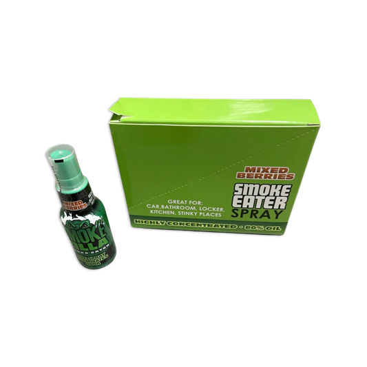 Air Freshener Smoke Eater Spray Mixed Berry - 4 Pieces Per Retail Ready Display 41304 SMOKEZILLA