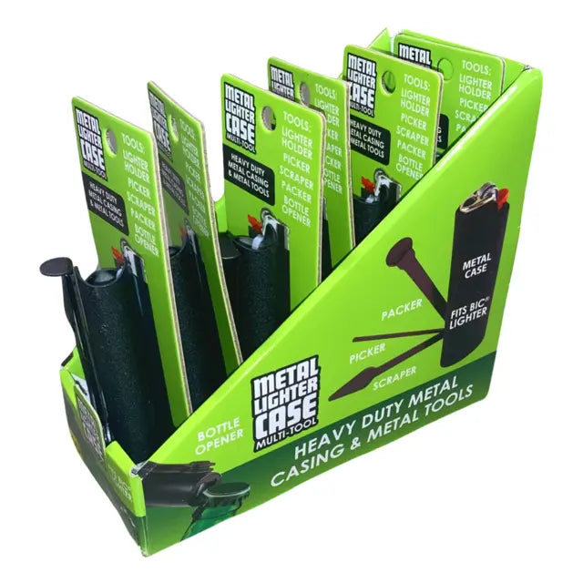 Metal Lighter Case with Tools - 6 Pieces Per Retail Ready Display 41463 SMOKEZILLA