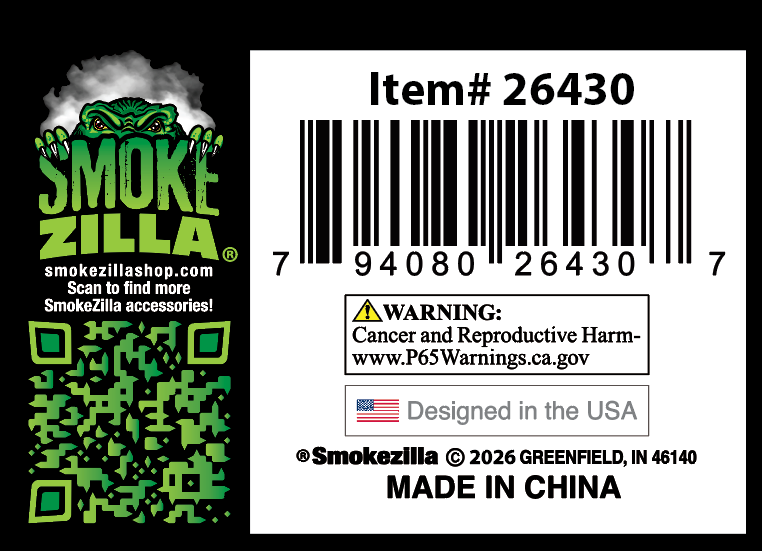 Full Print Butt Bucket Ashtray with LED Light - 6 Pieces Per Retail Ready Display 26430