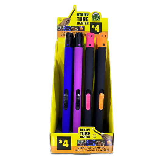 Thin Tube Utility Lighter - 12 Pieces Per Retail Ready Display 41557 SMOKEZILLA