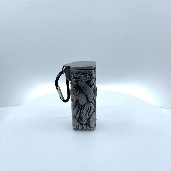 Metal Mystic Cigarette Saver with Carabineer- 6 Pieces Per Retail Ready Display 22564 SMOKEZILLA