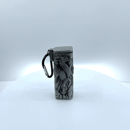 Metal Mystic Cigarette Saver with Carabineer- 6 Pieces Per Retail Ready Display 22564 SMOKEZILLA