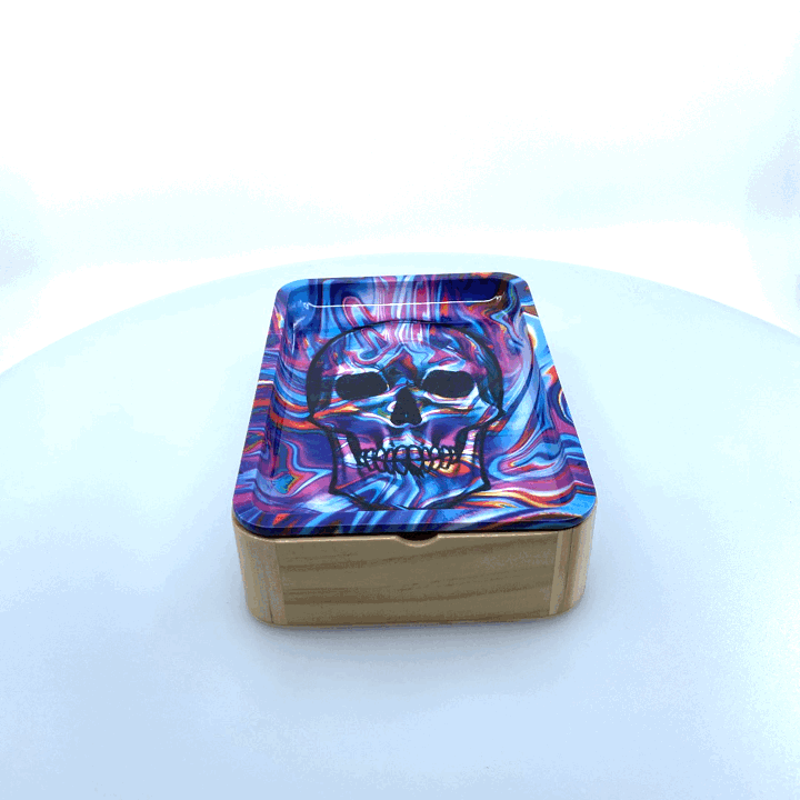 Metal Roll Tray with Magnetic Storage Box- 6 Pieces Per Retail Ready Display 22099 SMOKEZILLA