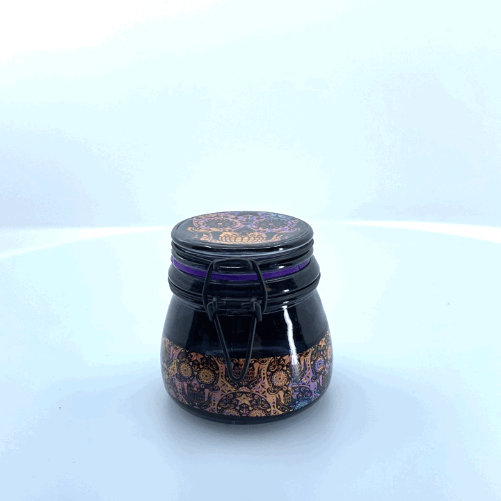 Glass Storage Jar with Clasp - 6 Pieces Per Retail Ready Display 22680 SMOKEZILLA