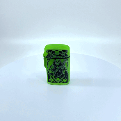Glow in The Dark Flip Top Torch Lighter - 15 Pieces Per Retail Ready Display 22678 SMOKEZILLA