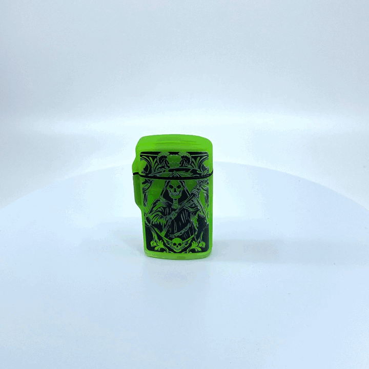 Glow in The Dark Flip Top Torch Lighter - 15 Pieces Per Retail Ready Display 22678 SMOKEZILLA