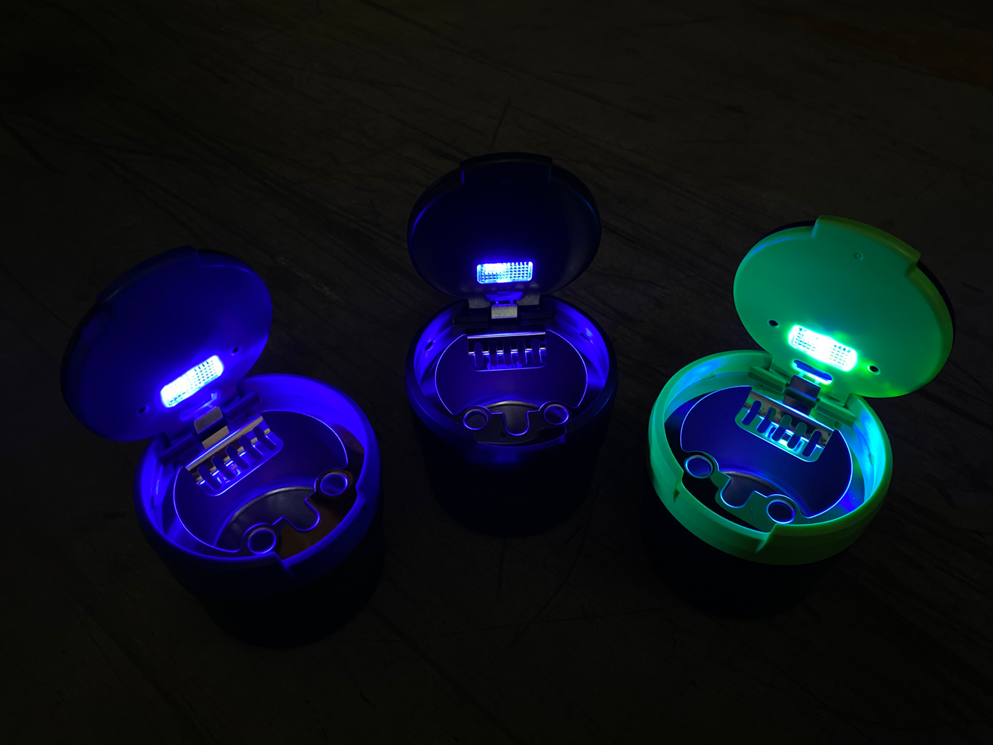 Metal Lined Butt Bucket Ashtray with LED Light - 6 Per Retail Ready Display 22594 SMOKEZILLA