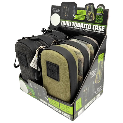 Canvas Tobacco Mini Case with Zipper - 6 Pieces Per Retail Ready Display 23293 SMOKEZILLA
