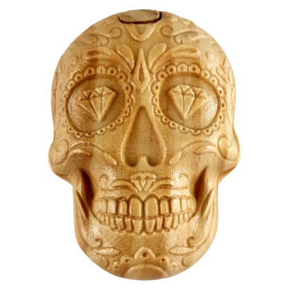 Skull Wood Puzzle Box