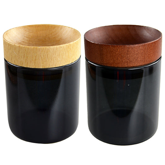 Wood Concave Jar