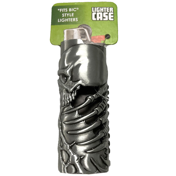 Metal Lighter Case for BIC Lighters, Lighter Protector and Bottle Opener -  Roses
