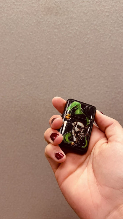 Glow in The Dark Flip Top Torch Lighter - 12 Pieces Per Retail Ready Display 26166