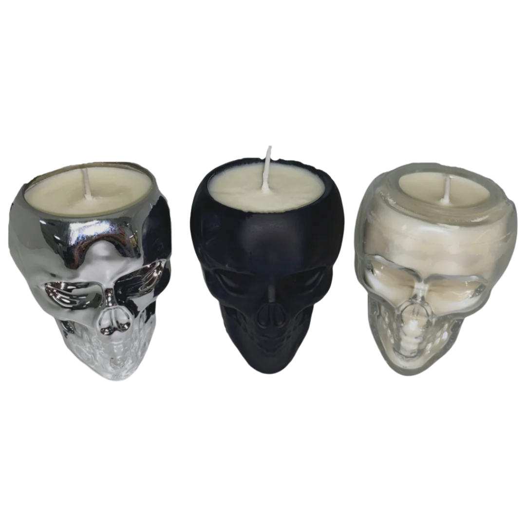 Skull Smokers Candle